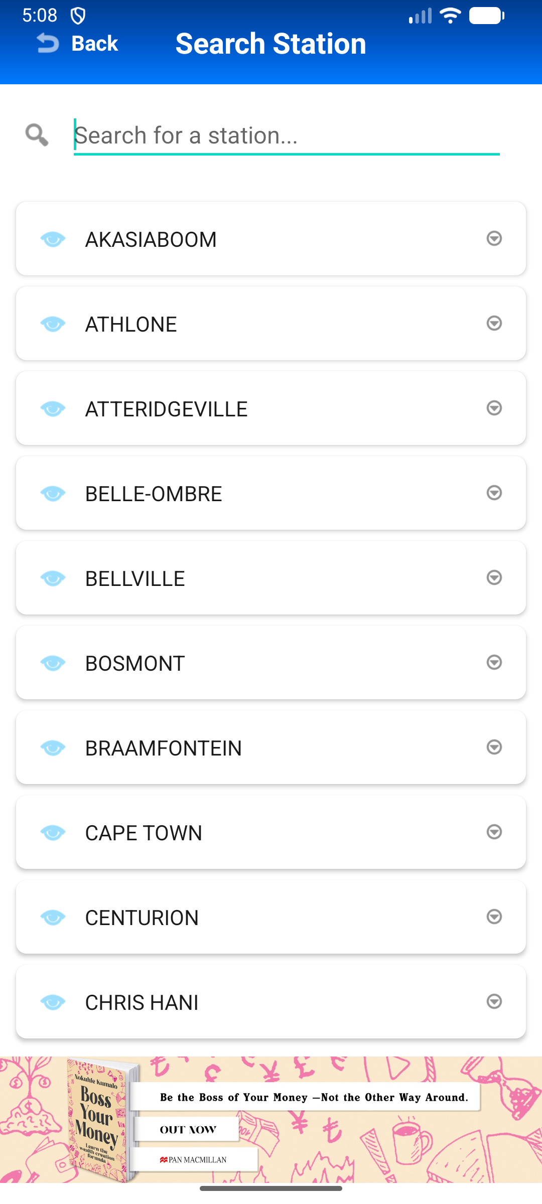 Search Station - Find all routes for a station